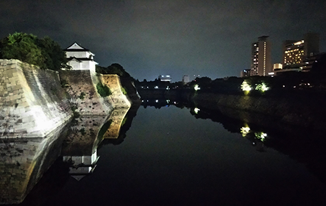 如何游览夜晚的Miraiza大阪城